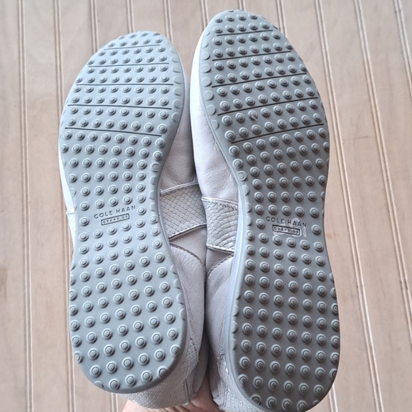 Cole Haan Grand.Os Soft Leather Lace-Up Classic Vintage Inspired Trainers - Picture 9 of 10